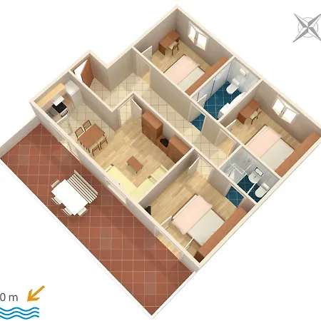 Appartement By The Sea Igrane, Makarska - 310 *